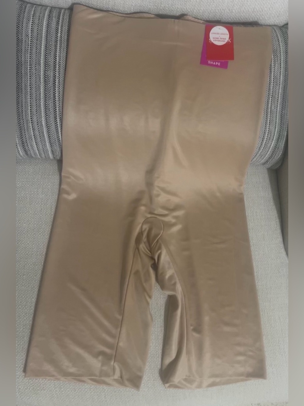 SPANX Nude High-Rise Shaping Shorts
